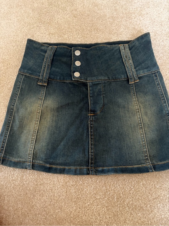 I.AM.GIA Dresses & Skirts - I am Gia High-Waist Denim Mini Skirt in Blue